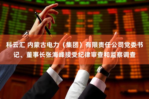科云汇 内蒙古电力（集团）有限责任公司党委书记、董事长张海峰接受纪律审查和监察调查